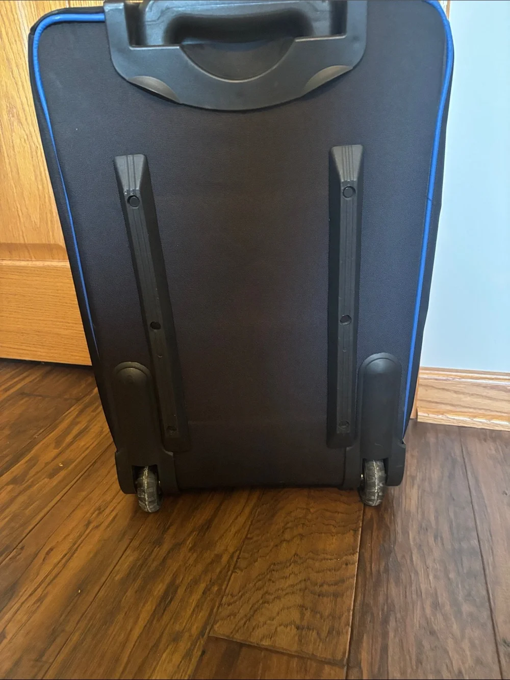 Wrangler Blue Duffel with Yellow Logo and Black Trim